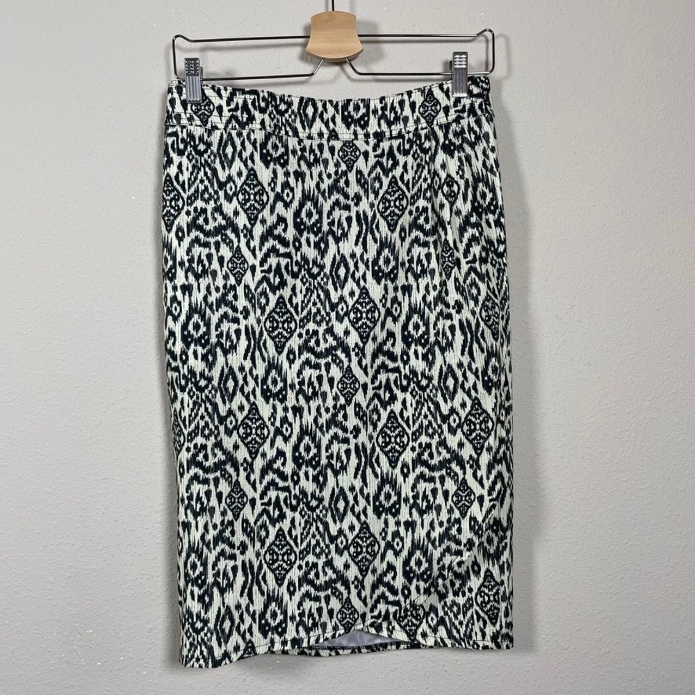 RipSkirt Hawaii Wrap Boho Skirt Women S Black White Ikat Beach Resort Stretch